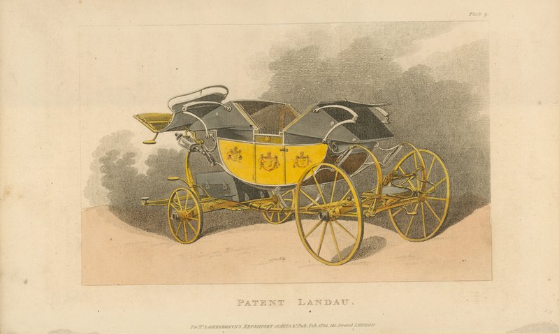 Patent Landau vogn av English School