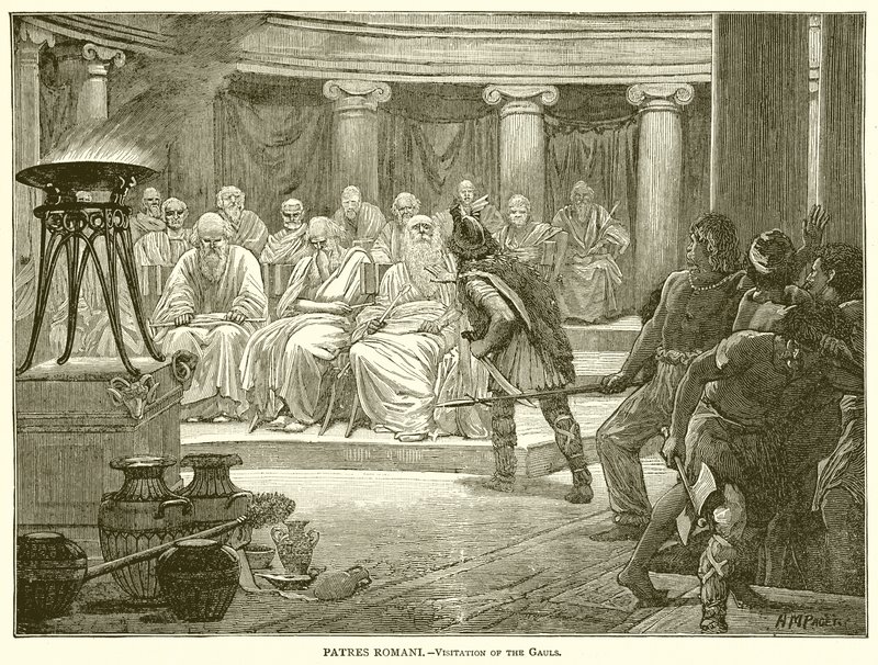 Romerske fedre.--Gallernes besøk av English School