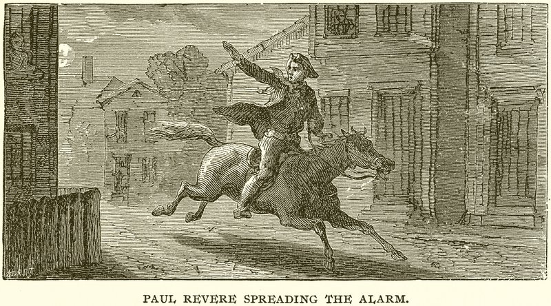 Paul Revere sprer alarmen av English School