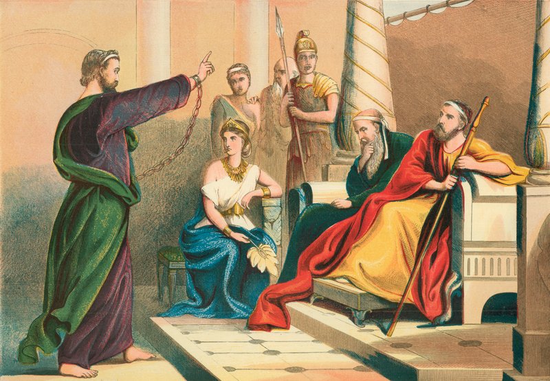 Paulus før Agrippa av English School