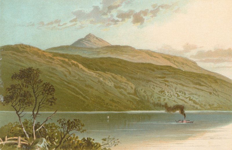 Peak of Ben Lomond fra Tarbet av English School