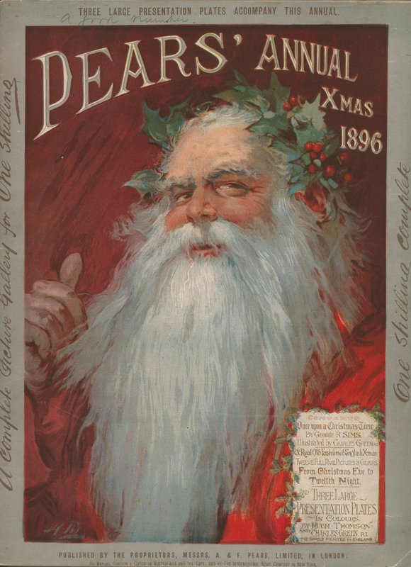 Pears Annual, jul 1896 (farge litho) av English School