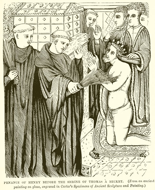 Bot fra Henry før helligdommen til Thomas a Becket av English School