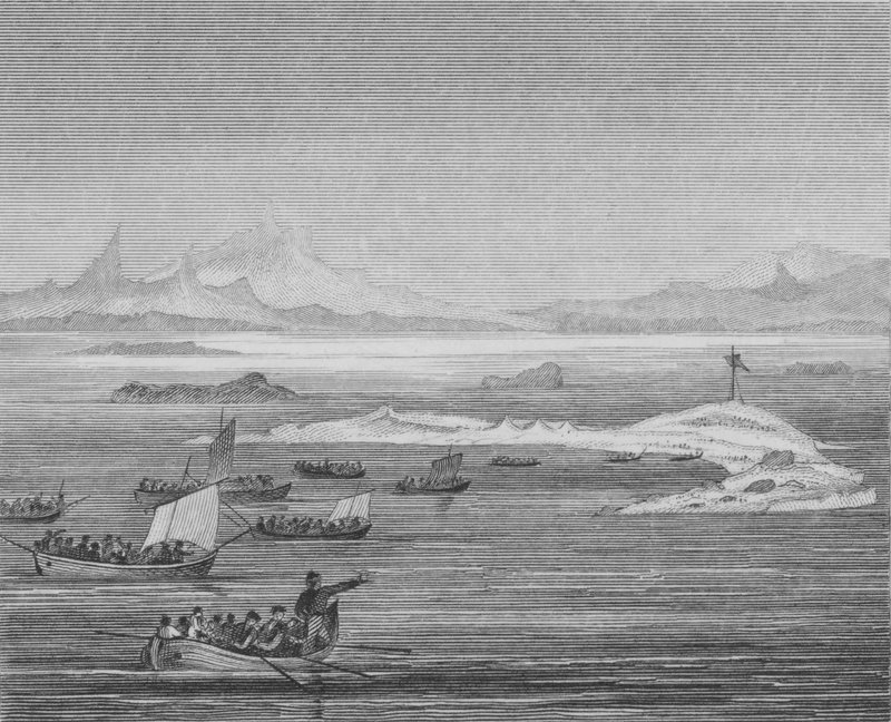 Folk i den romerske provinsen Venetia søker tilflukt fra hunnerne på øyer i Adriaterhavet, 452 av English School