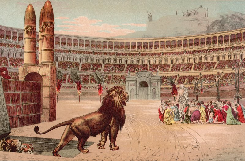 Forfølgelse av de kristne i Roma av Nero av English School