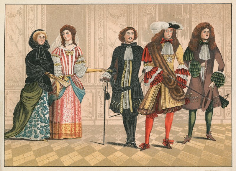 Personer med utmerkelse, muligens tyske, ca 1680 (chromolitho) av English School