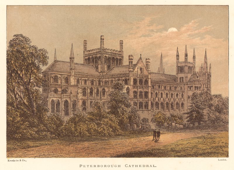 Peterborough katedral av English School