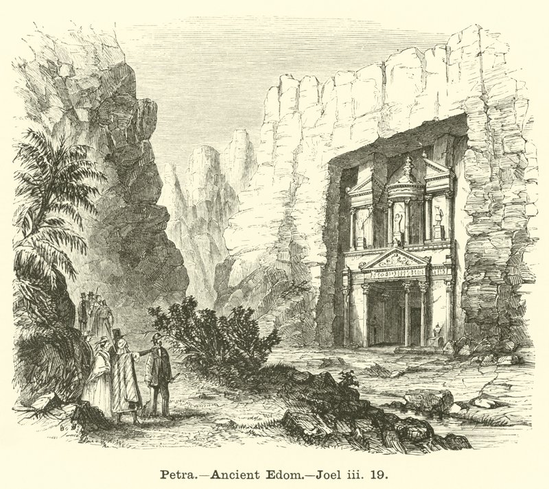 Petra, Ancient Edom, Joel, iii, 19 av English School
