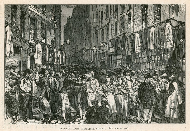 Petticoat Lane (Middlesex Street), London, 1870 av English School