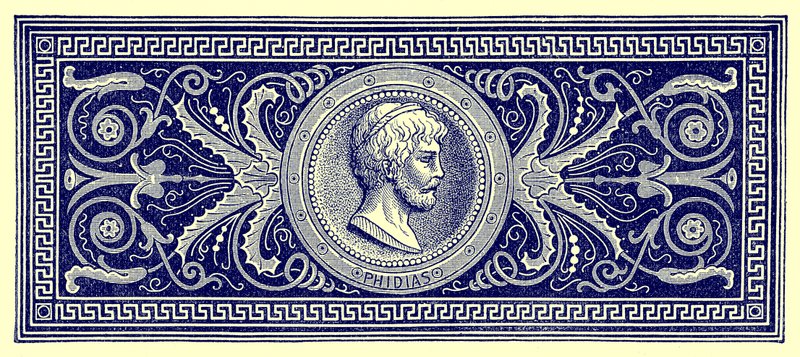 Phidias, illustrasjon fra History of Rome av Victor Duruy, utgitt 1884 (digitalt forbedret bilde) av English School