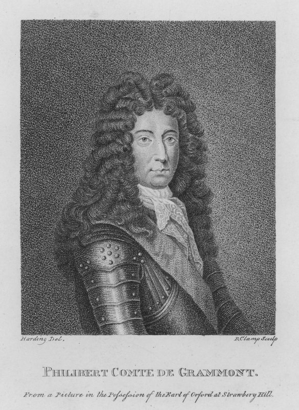 Philibert greve av Grammont (gravering) av English School