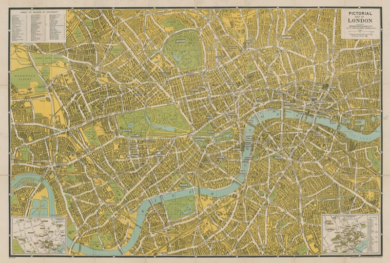 Billedkart over London av English School