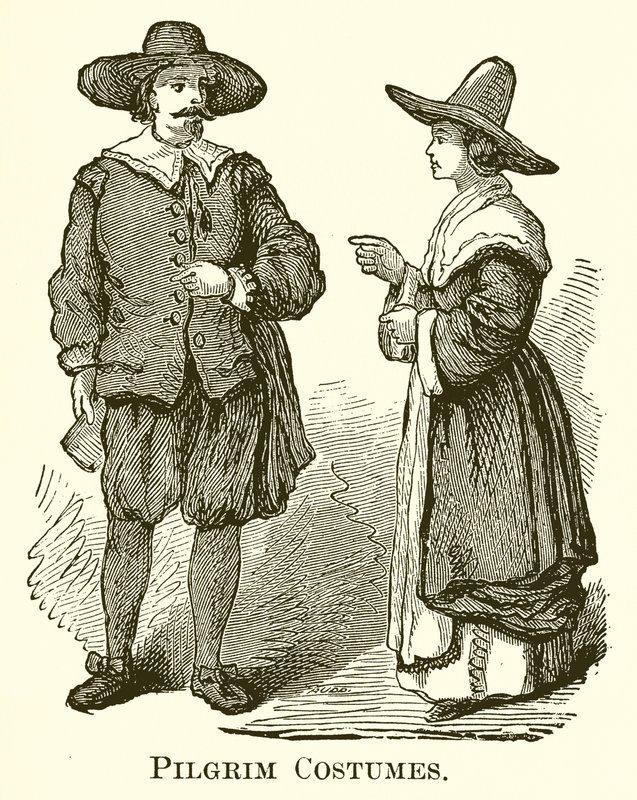 Pilgrimskostymer av English School