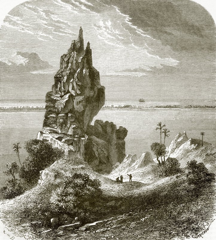 Pinnacle og korallrev, Bora-Bora av English School