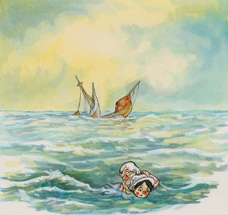 Pinocchio (gouache på papir) av English School