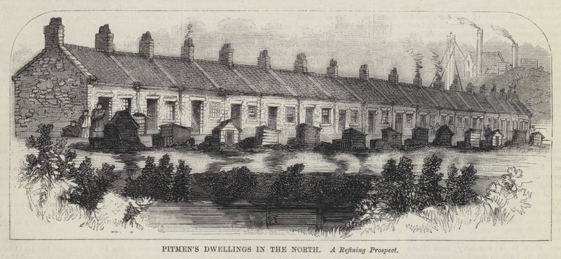 Pitmen's Dwellings in the North (gravering) av English School