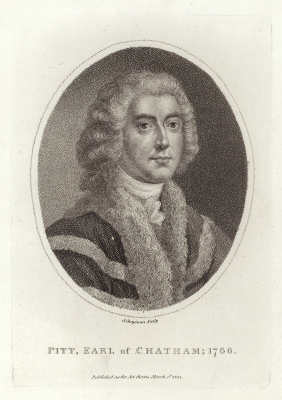 Pitt, jarl av Chatham, 1766 av English School