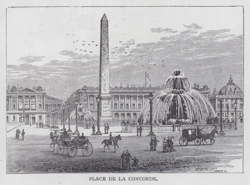 Place De La Concorde (gravering) av English School