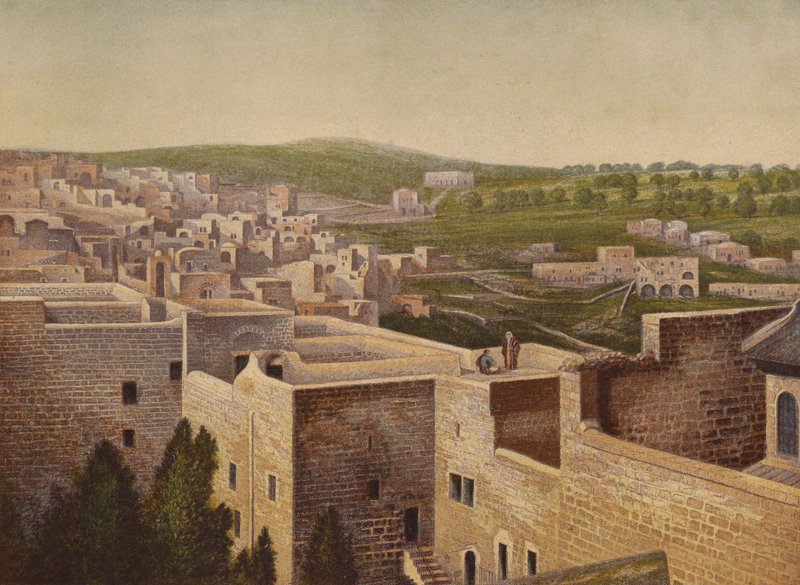 Steder nevnt i Bibelen: Betlehem (chromolitho) av English School
