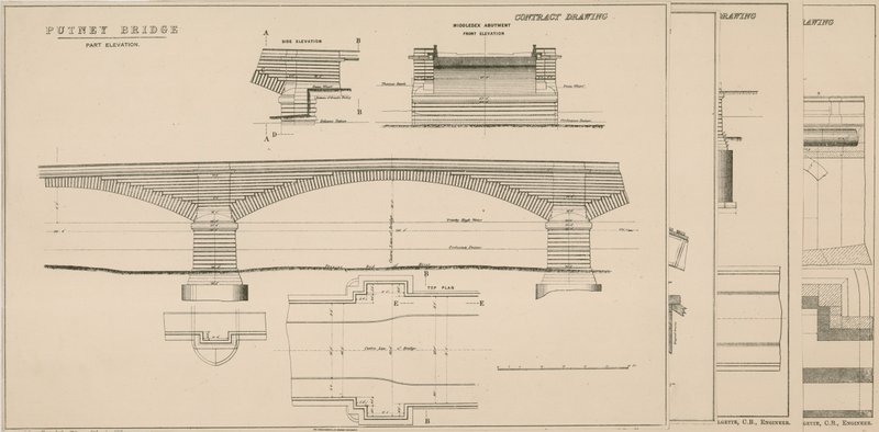 Plan over Putney Bridge av English School