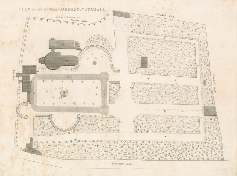 Plan for Royal Gardens, Vauxhall, London av English School