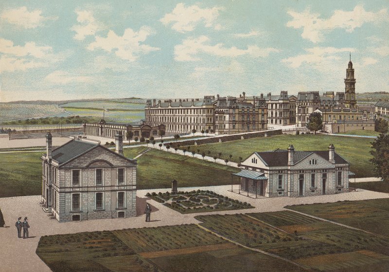 Plymouth: Royal Naval Barracks (colour litho)   1326392   no       norwegian Successfully Translated  Original: Reading at the Secluded Pine Studio (Song yin an) Translat: Reading at the Secluded Pine Studio (Song yin an) 1348205 no norwegian Successfully  av English School