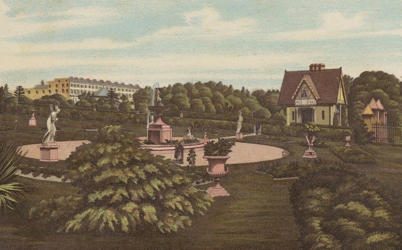 Plymouth: Swiss Lodge and Gardens, Devonport Park (colour litho)   1326394   no       norwegian Successfully Translated  Original: Portrait Of Sir Edward George Jenkinson 1836-1919, 1906. Translat: Portrait Of Sir Edward George Jenkinson 1836-1919, 1906. 1 av English School