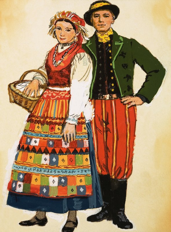 Polsk kostyme av English School