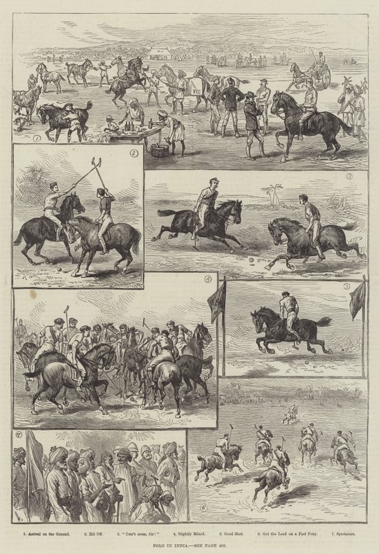 Polo i India (gravering) av English School