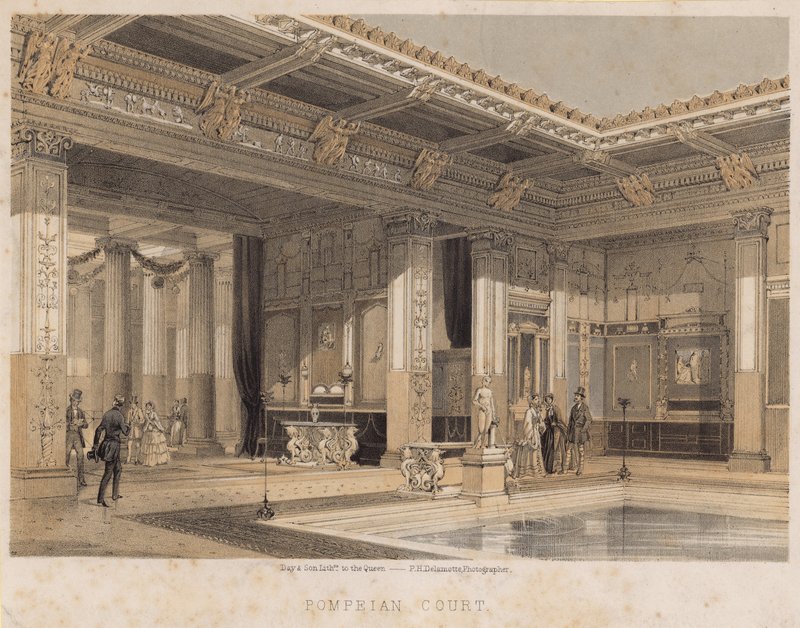 Pompeian Court, Crystal Palace, Sydenham av English School