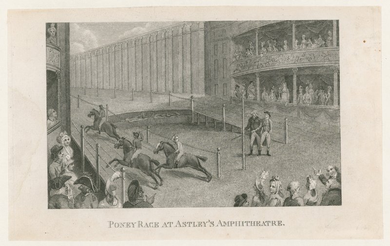 Ponniløp på Astleys Amphitheatre av English School
