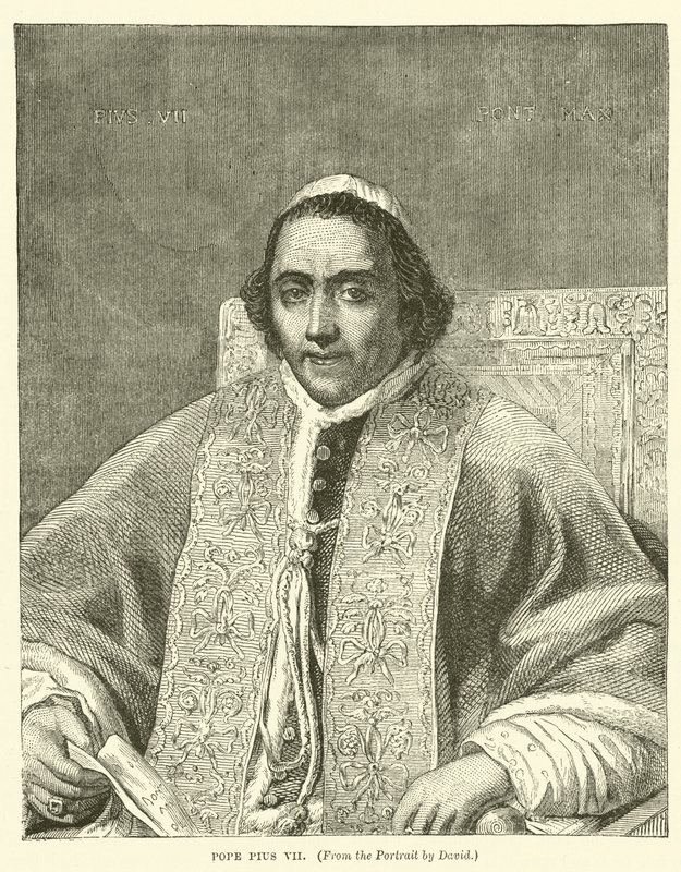 Pave Pius VII (gravering) av English School