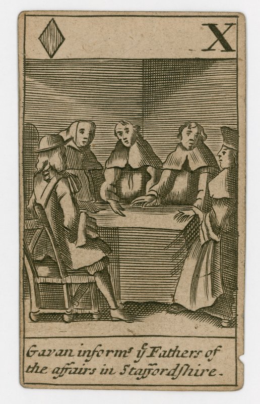 Popish Plot-spillekort av English School