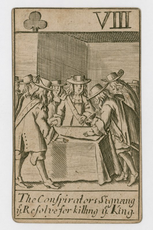 Popish Plot-spillekort av English School
