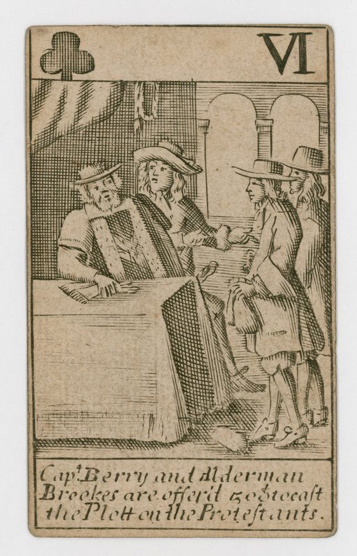 Popish Plot-spillekort av English School