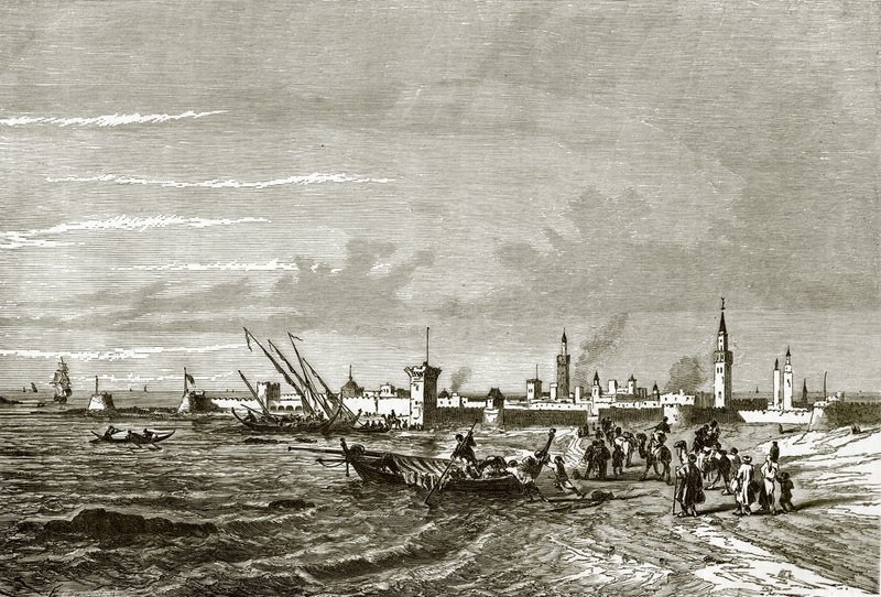 Havnen i Mogador av English School