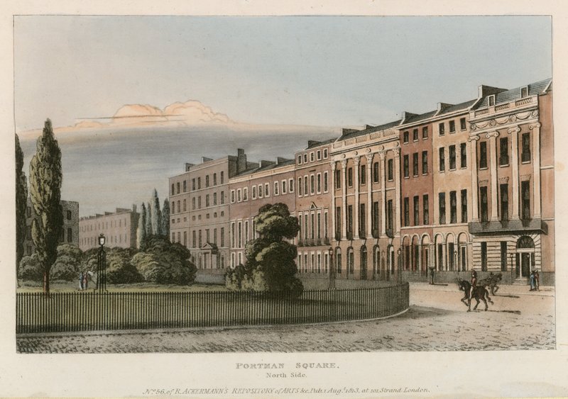 Portman Square, nordsiden av English School