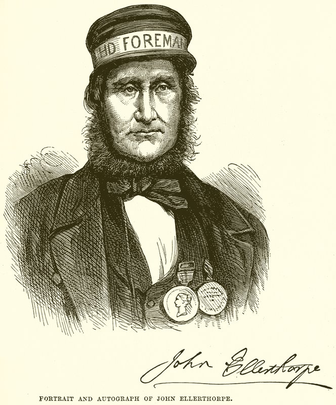 Portrett og autograf av John Ellerthorpe av English School