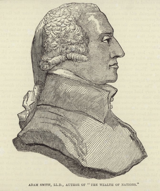 Portrett av Adam Smith av English School