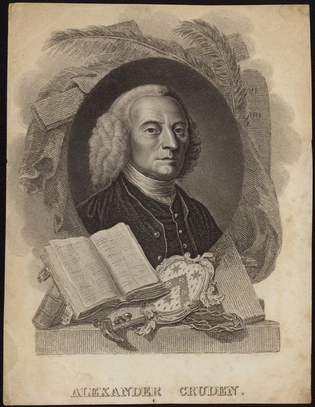 Portrett av Alexander Cruden av English School