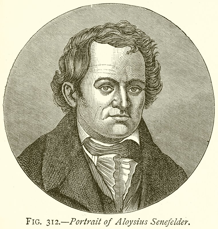 Portrett av Aloysius Senefelder av English School