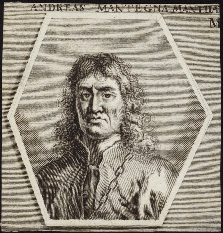Portrett av Andrea Mantegna av English School