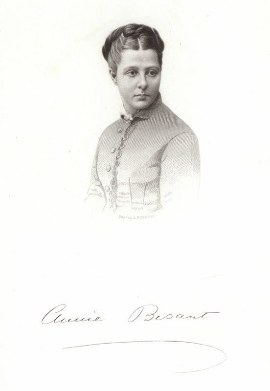 Portrett av Annie Besant av English School