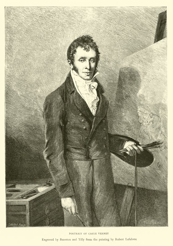 Portrett av Carle Vernet av English School