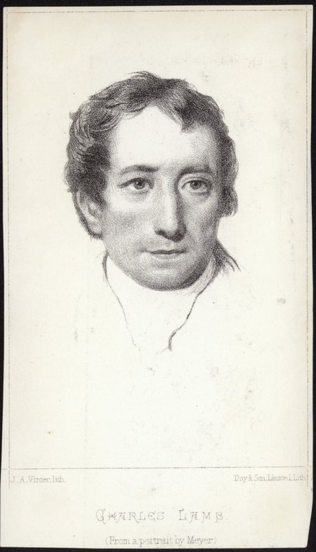 Portrett av Charles Lamb av English School