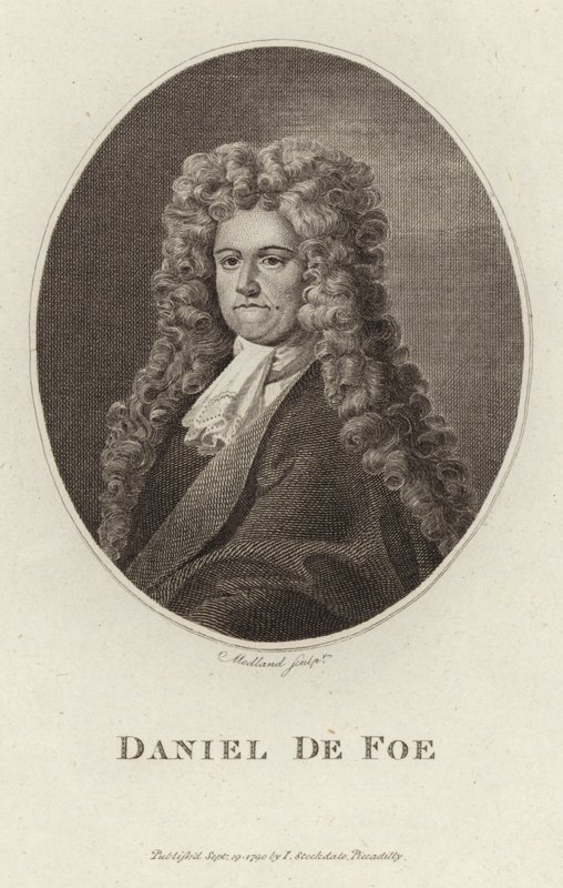 Portrett av Daniel Defoe av English School