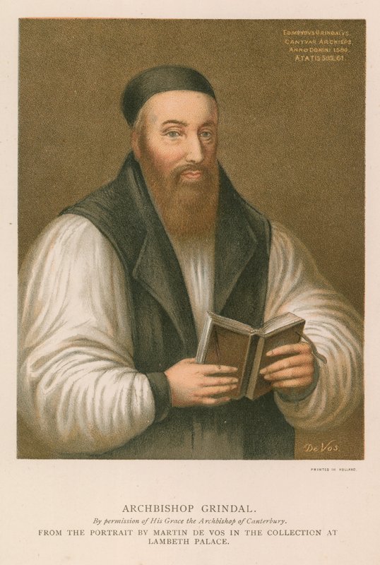 Portrett av Edmund Grindal av English School