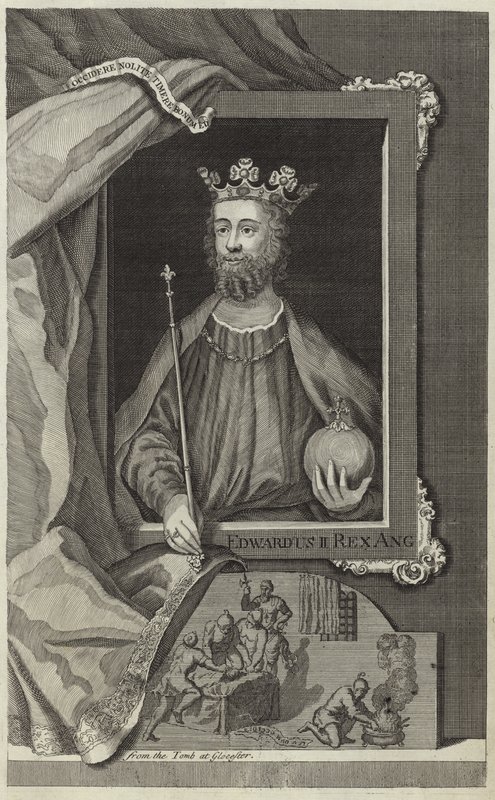 Portrett av Edward II av England av English School