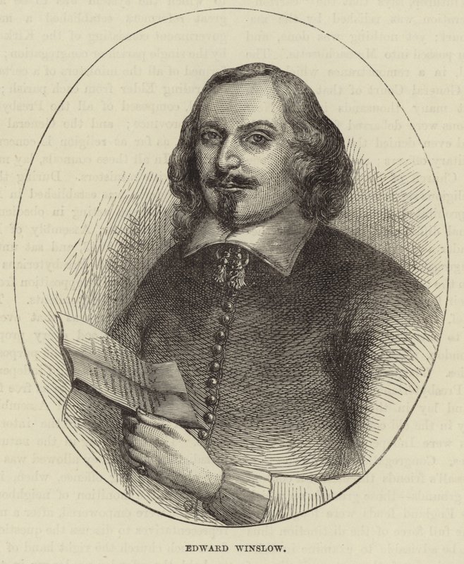 Portrett av Edward Winslow av English School