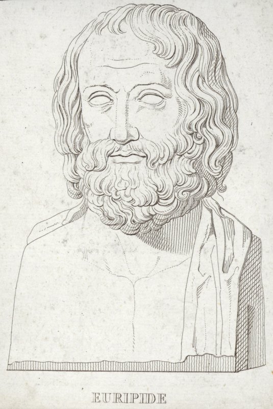 Portrett av Euripides av English School